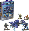 Mega Halo Toy Building Sets, Ghost Of Requiem With 135 Pieces, 4 Micro Action Figures And Accessories, For Collectors