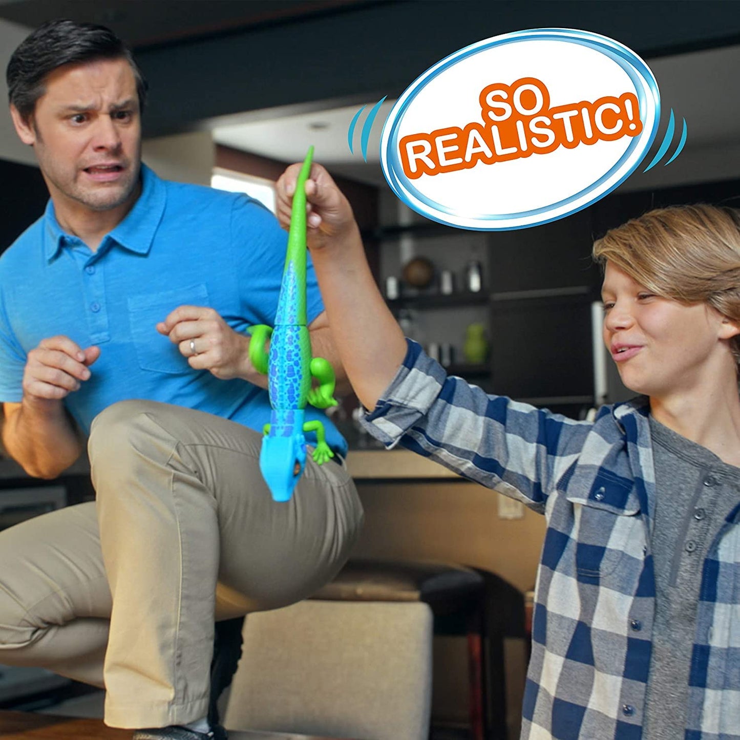 Robo Alive Lurking Lizard Series 2 Blue Green By Zuru Battery-Powered Robotic Interactive Electronic Reptile Toy That Moves (Blu