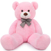 MaoGoLan 47-Inch Pink Giant Teddy Bear - Cute Stuffed Animal, Life Size, Polyester, Model LE43209-18923 for Baby Girls Shower Decorations