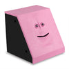 Hstyaig Money Saving Bank, Face Money Eating Box Kids Money Saving Collection Piggy Bank Automatic Novelty Coin Bank (Pink)