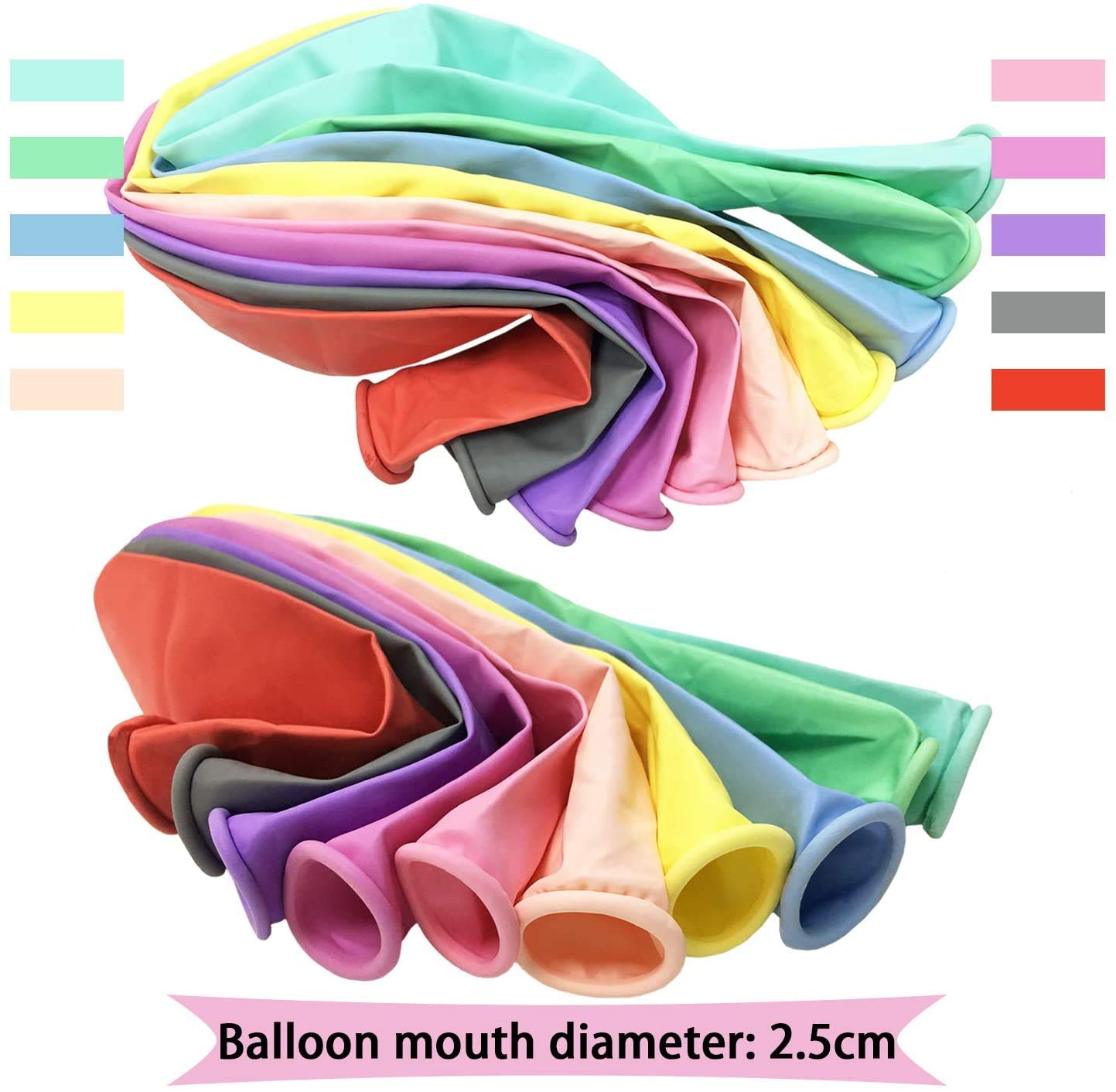 30Pcs Pastel Balloons 18 Inch Large Pastel Balloons Big Round Pastel Jumbo Latex Balloons For Easter Birthday Wedding Baby Shower Decorations