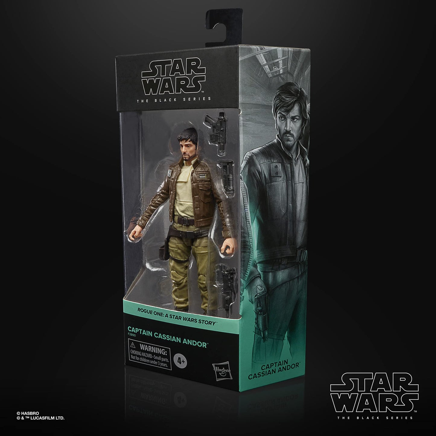 Star Wars The Black Series Captain Cassian Andor 6-Inch-Scale Rogue One: A Story Collectible Figure, Toys For Kids Ages 4 And Up