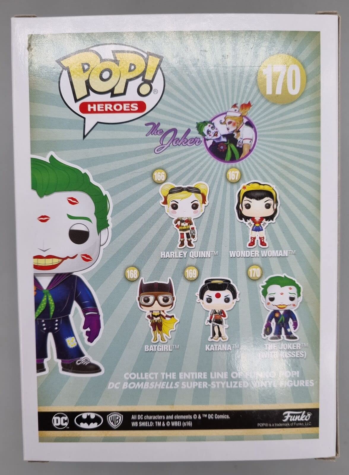 Funko Pop! Dc Heroes Dc Comics Bombshells The Joker #170 (With Kisses)