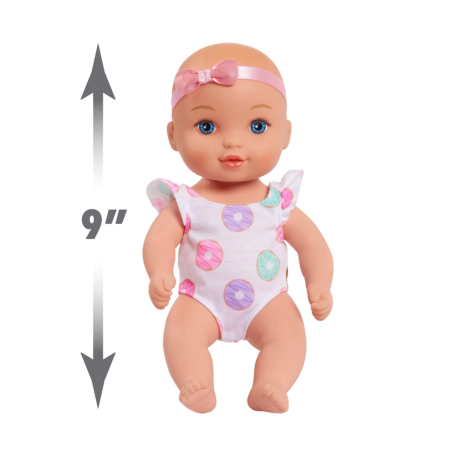 WaterBabies 9 Sweet Cuddlers Doll - Multicolor Water Filled Baby Doll for Ages 3+, Supports charity: water by Just Play