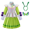 ReliBeauty Alien Costume for Girls Costume Kids Halloween Toddler,8-9/140