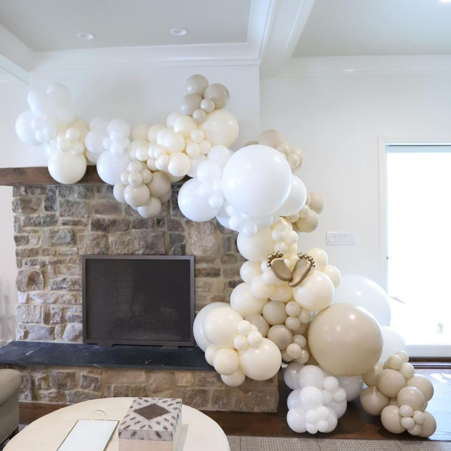 Beige Balloons, 60 Pcs 12 Inch Cream Balloons Nude Balloons With Beige Sand White Balloons Clear Balloons, Latex Birthday Balloo