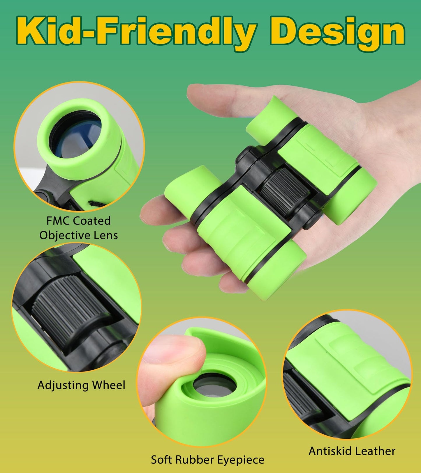 Binoculars For Kids, Kids Binoculars For 3-12 Years Boys And Girls Toys Gifts Optics Shockproof Toy Binoculars For Bird Watching