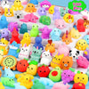 100Pcs Mochi Squishy Toys, Kawaii Squishies Fidget Toys Pack - Stress Relief Toys Party Bags Fillers For Box Toys For Classroom