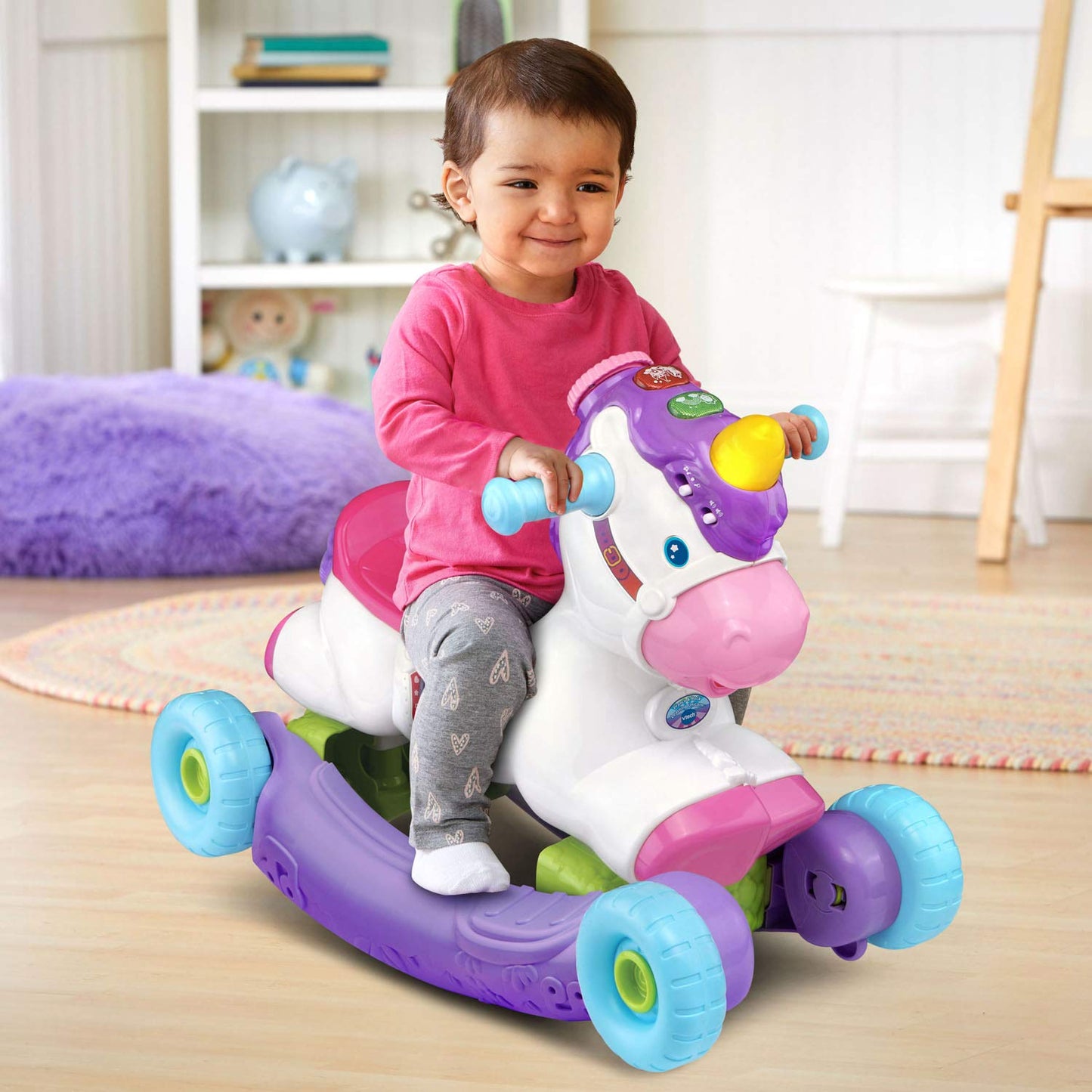 VTech Prance and Rock Learning Unicorn Toy, Multicolor, 12-36 Months, Plastic, Model 80-192300