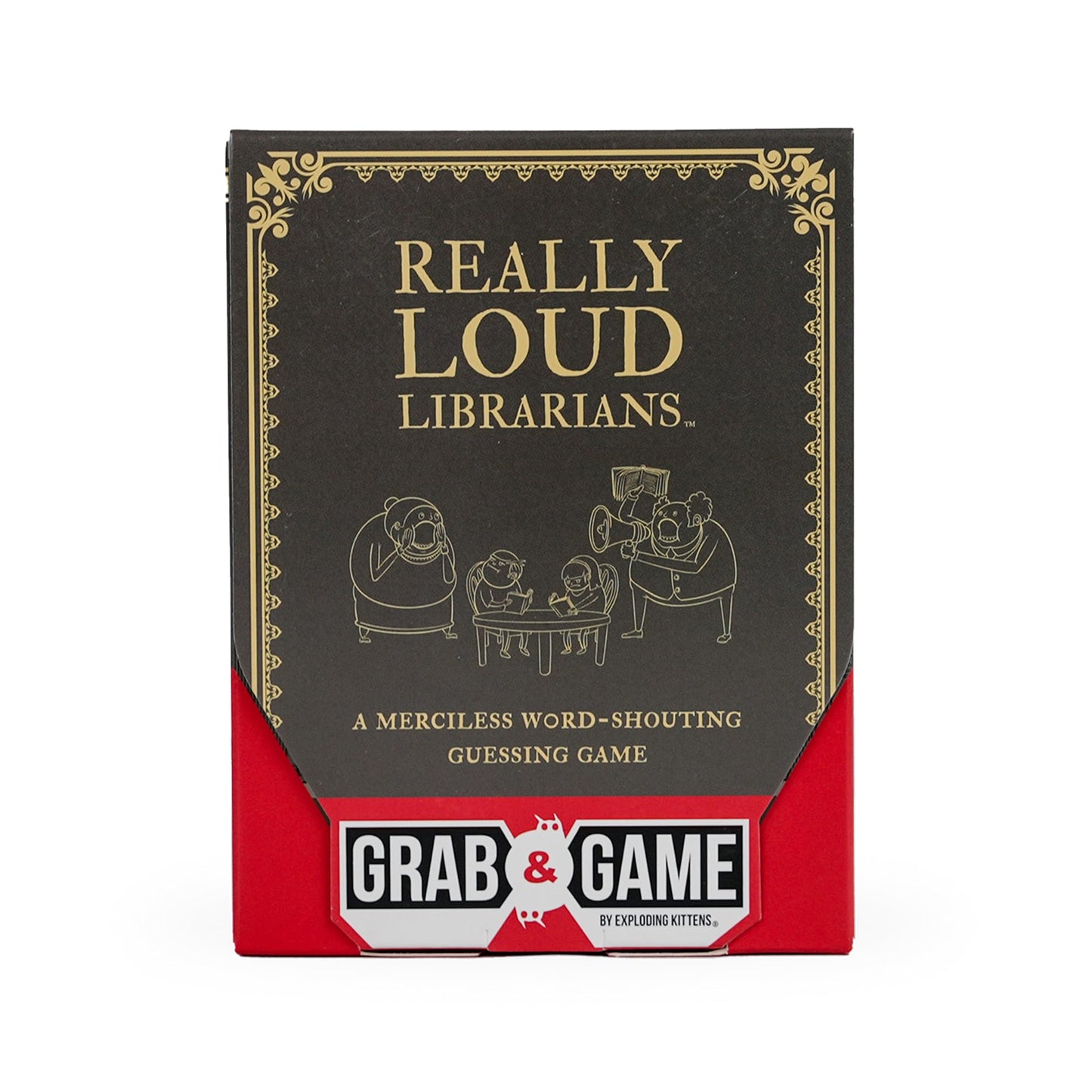 Exploding Kittens Really Loud Librarians Grab & Game 2+ Players - Ages 8+ - 15 Minutes To Play - Travel Sized Word Shouting Game - Easter Basket Stuffer - Ideal For Easter Party, Family, Kids & Adults