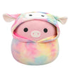 Squishmallows Original 12In Peter The Pink Pig In Rainbow Lamb Costume - Official Jazwares Easter Plush (Medium-Sized)
