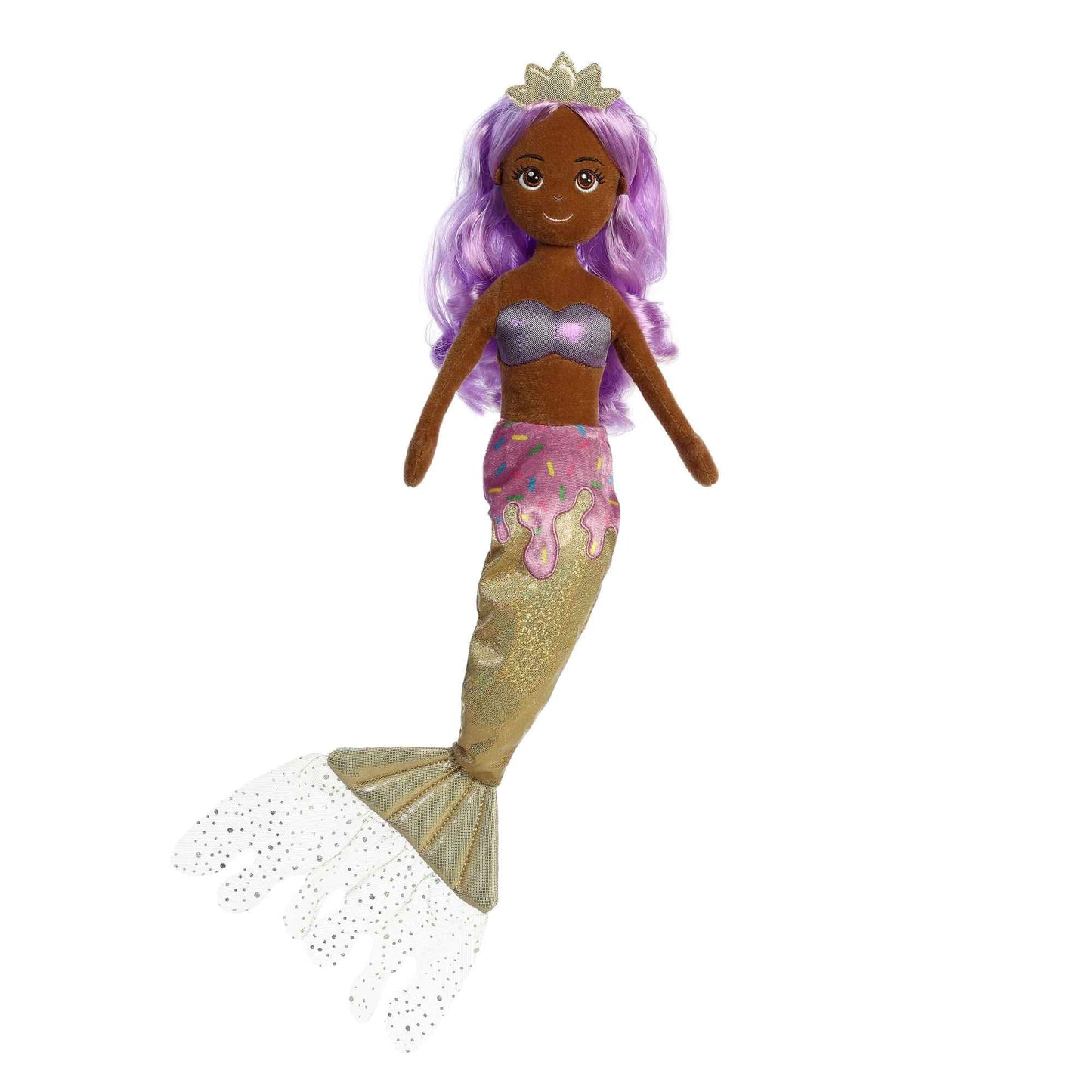 Aurora® Enchanting Sea Sparkles™ Sprinkle Sparkles™ Blueberry Stuffed Doll - Imaginative Play - Magical Companions - Purple 18 Inches