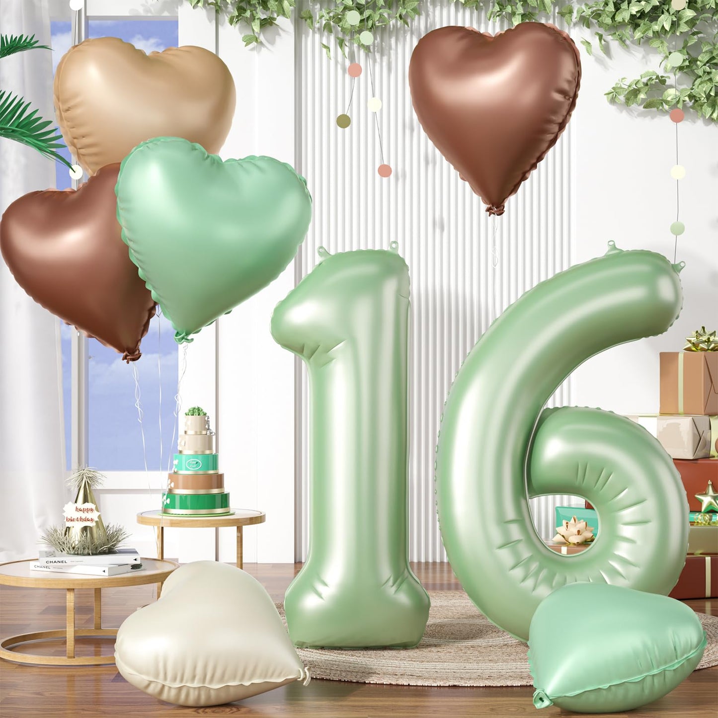 Naninuneno 15Th Black Silver Birthday Party Decorations For Boys Girls, Happy 15 Birthday Party Supplies With Black Happy Birthd