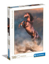 Clementoni Collection-Wild Red Stallion-500 Pieces-Puzzle Vertical Fun for mature-themeds Made in Italy Multicoloured 35521
