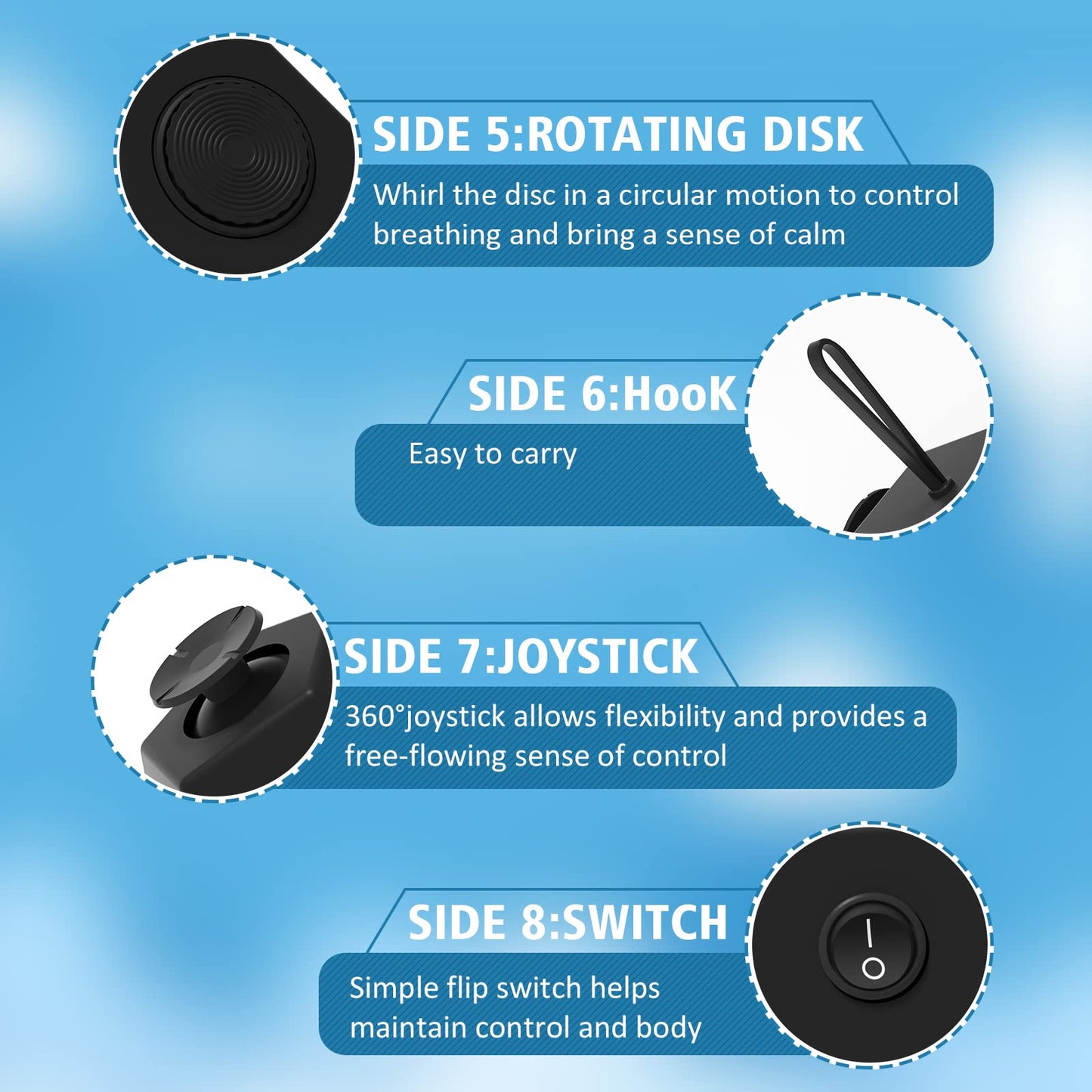 Fidget Dodecagon –12 Sided Fidget Toys For Adults And Kids-Stress Cube Fidget Toy For Stress Relief & Focus, Easter Basket Stuffers Gift Idea (A1 Black)