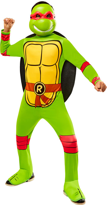 Rubies Child'S Teenage Mutant Ninja Turtles Raphael Costume Jumpsuit, Shell, And Half-Mask For Themed Parties And Halloween, Medium