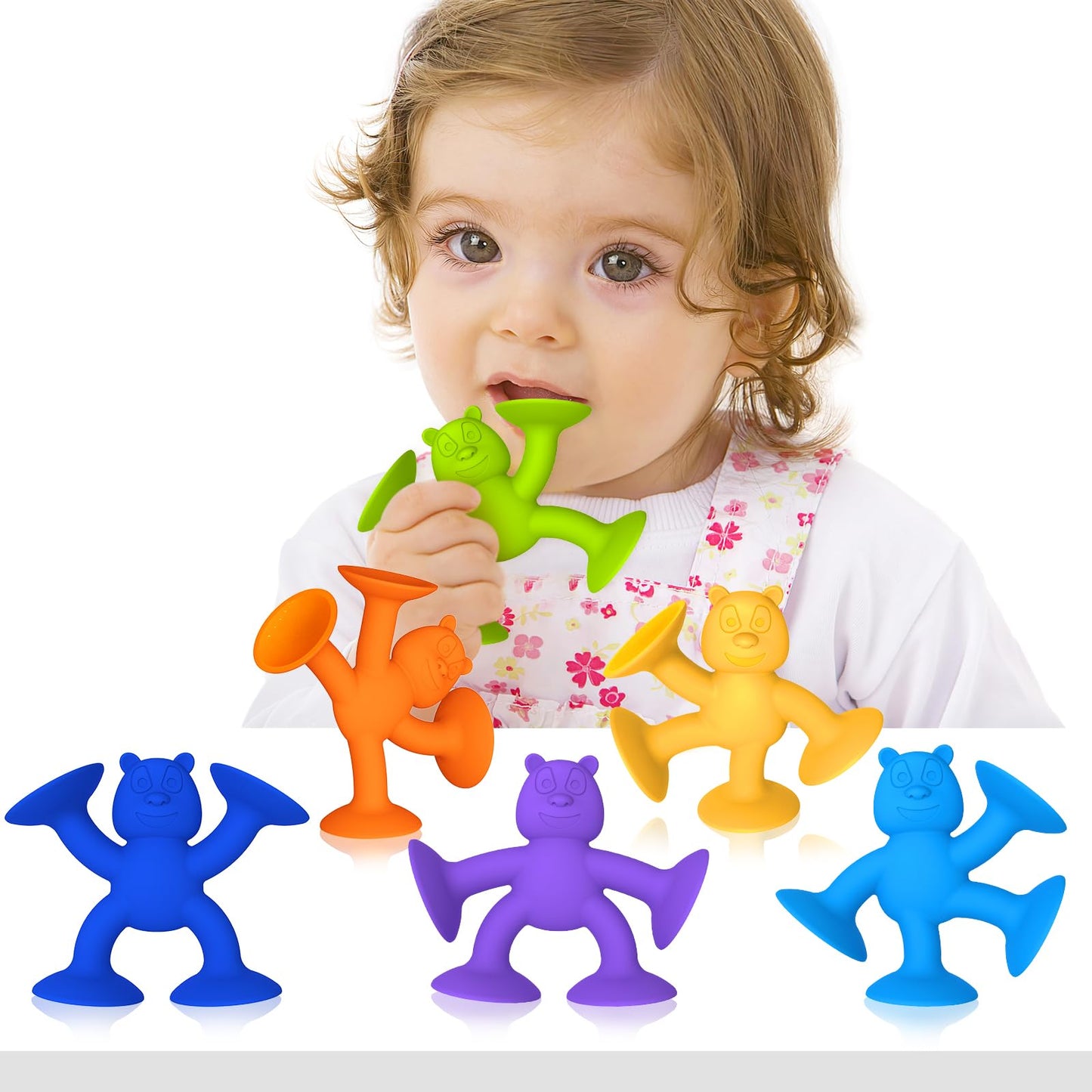 Baby Bath Toys Suction Cup Toys For Kids No Hole Bath Toys For Kids Ages 1-3 Toddler Bath Toys Connect Build Createtravel Toys S