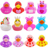 Rubber Ducks Toy Duckies For Girls,12Pack Ducking Pink Rubber Duck In Bulk, Ducks For Unicorn Ducks Baby Bath Toys, Birthday Par