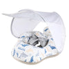 INFLATEFLY Baby Pool Float - Inflatable Toddler Float with Sun Canopy, Anti-Backflip Tail, Small Size, Camo Color, Model IF-DD01119