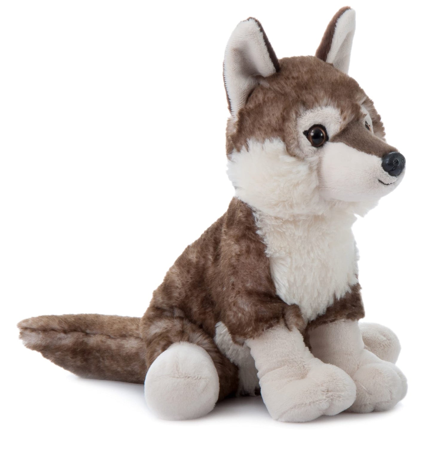 The Petting Zoo Timber Wolf Plush Toy - 12 Inch White Stuffed Animal, Model 420349, Perfect Gift for Kids