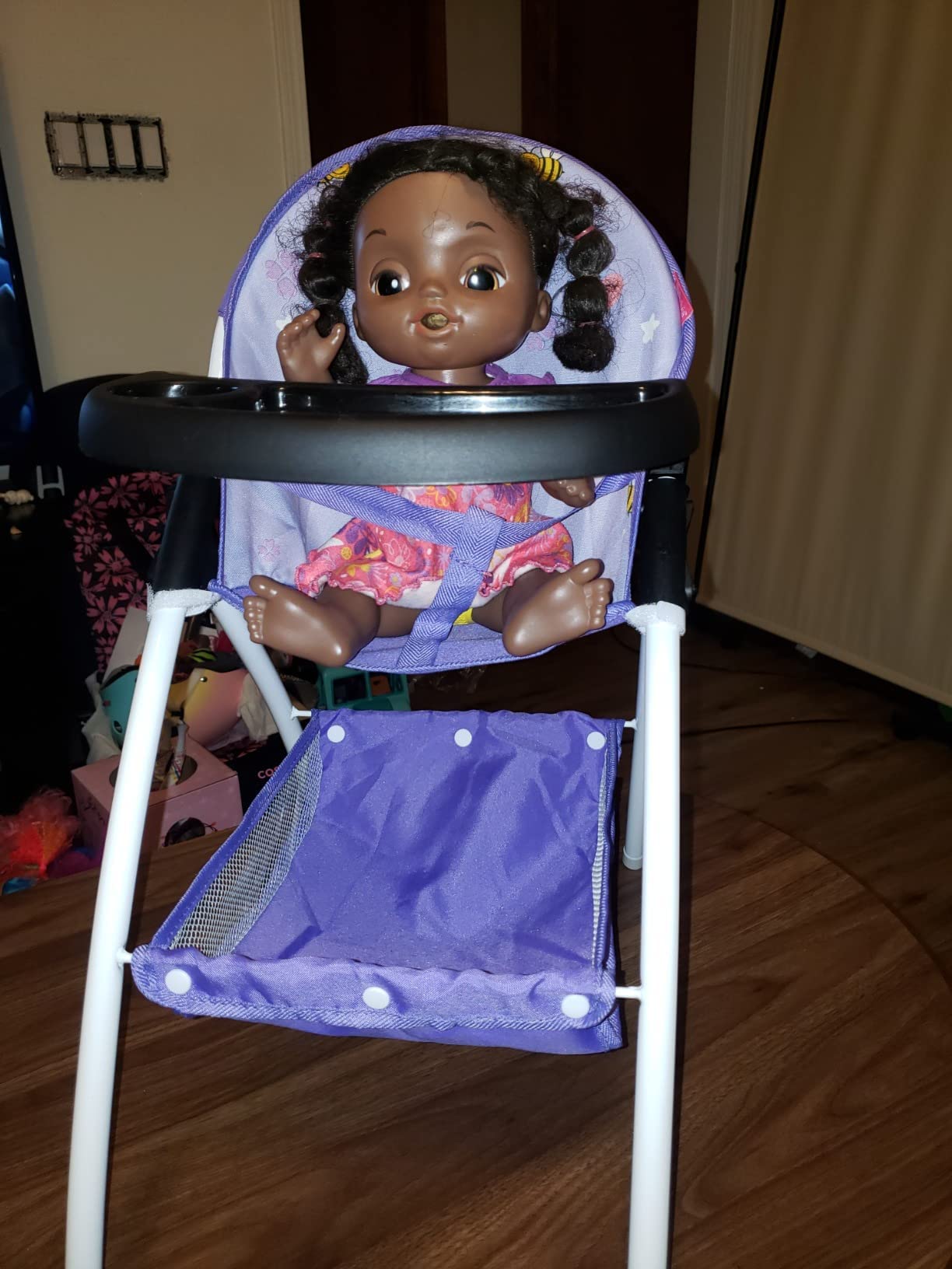 Anivia Baby Doll High Chair, Toy High Chair For Baby Doll (Dh010-Purple)