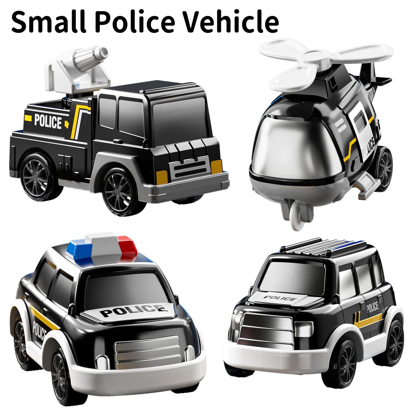 Temi Police Trucks Boy Toys For 3-5 Year Old Toddlers - Toys For 3 4 5 6 7 Years Old Transport Vehicle Carrier Truck, Boy Trucks