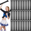 Cssopenss 50 Pcs Black Thunder Sticks Thicken Plastic Cheersticks Black Inflatable Thunder Sticks Sporting Events Team Spirit Ch
