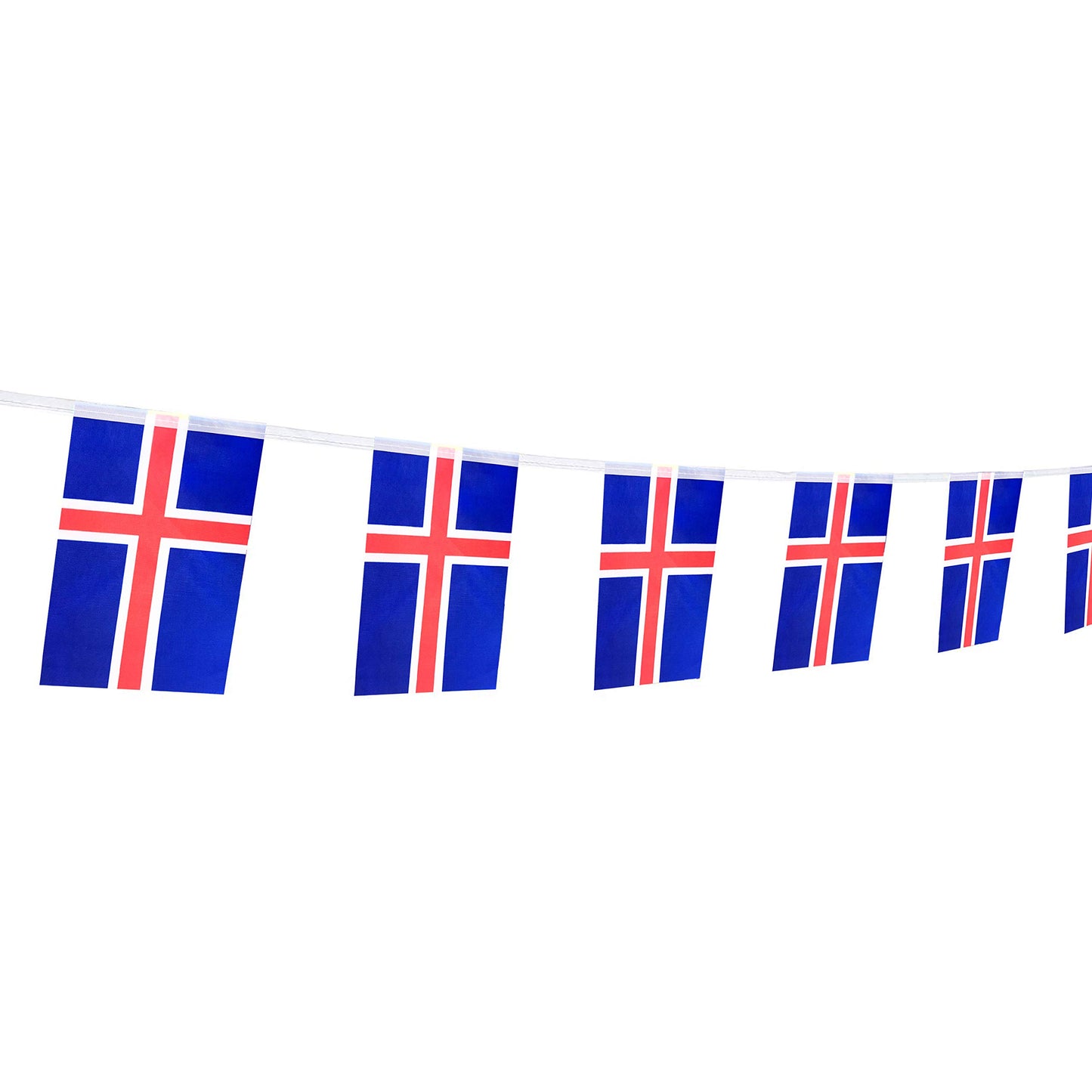 Iceland Flag Icelandic Flag,100Feet/76Pcs National Country World Pennant Flags Banner,Party Decorations Supplies For,Bar,Indoor