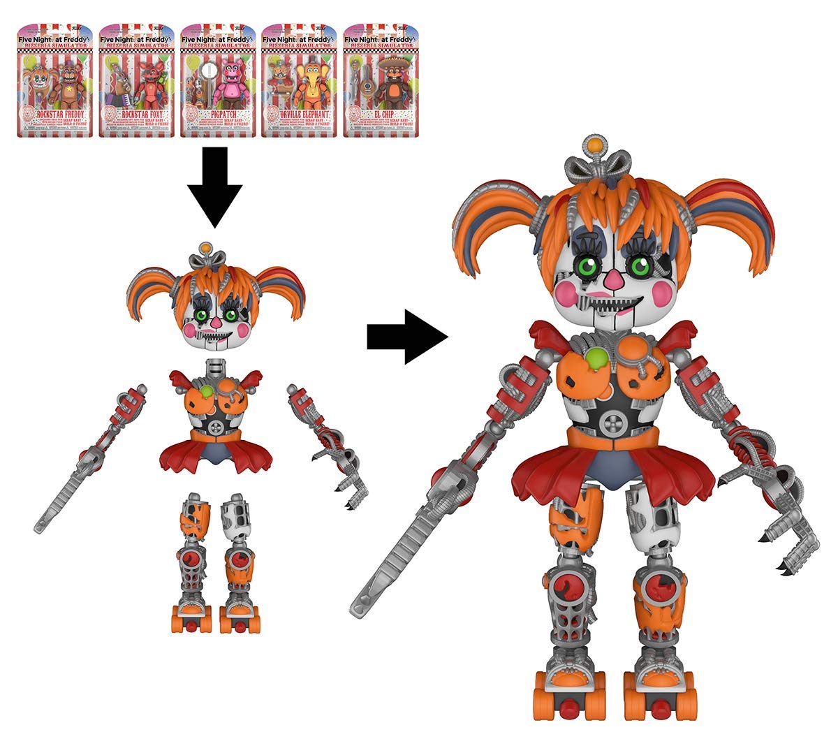 Funko Action Figure: Five Nights At Freddy'S (Fnaf) Pizza Sim: Orville Elephant - Fnaf Pizza Simulator - Collectible - Gift Idea - Official Merchandise - For Boys, Girls, Kids & Adults