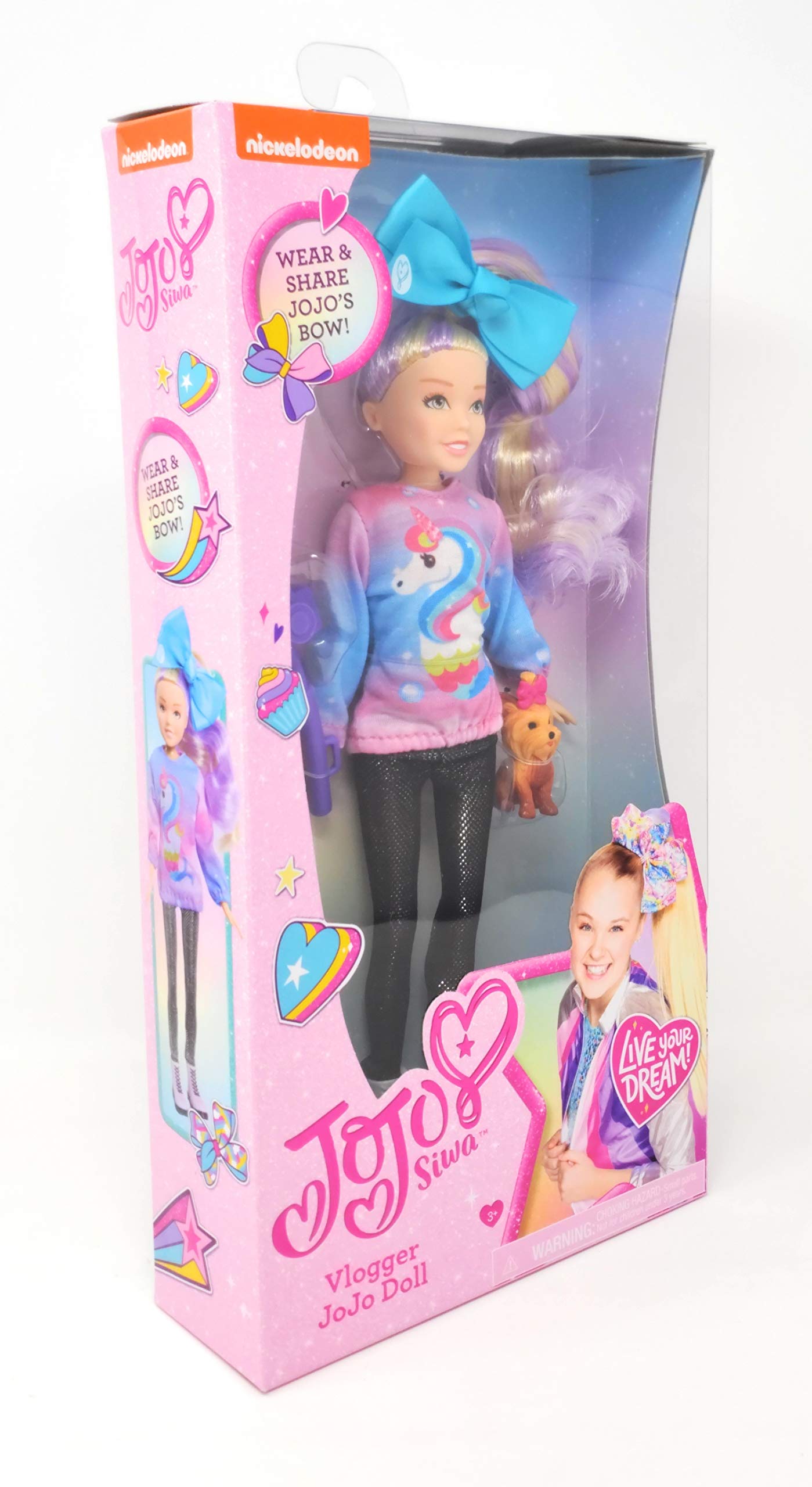 Jojo Siwa 10-Inch Fashion Vlogger Articulated Doll In Unicorn Outfit, Includes Camera And Bow Bow Accessories, Kids Toys For Ages 3 Up By Just Play