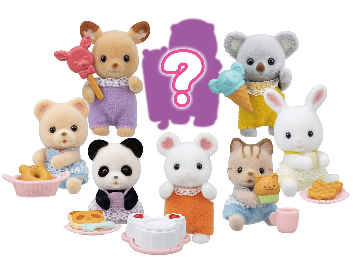 Calico Critters Baby Treats Series Blind Bags, Surprise Set Including Doll Figure and Accessory -Like New