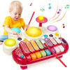 Marstone Baby Toys For 1 Year Old Birthday Gift, 5 In 1 Musical Toys For Toddler 1-2 With Piano, Xylophone, Whack A Mole, Drum S