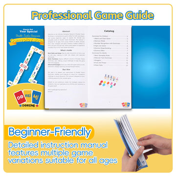 Double 12 Mexican Train Dominoes Set With 8 Wooden Racks & 91 Number Tiles Portable Travel Board Game For Kids And Adults Family