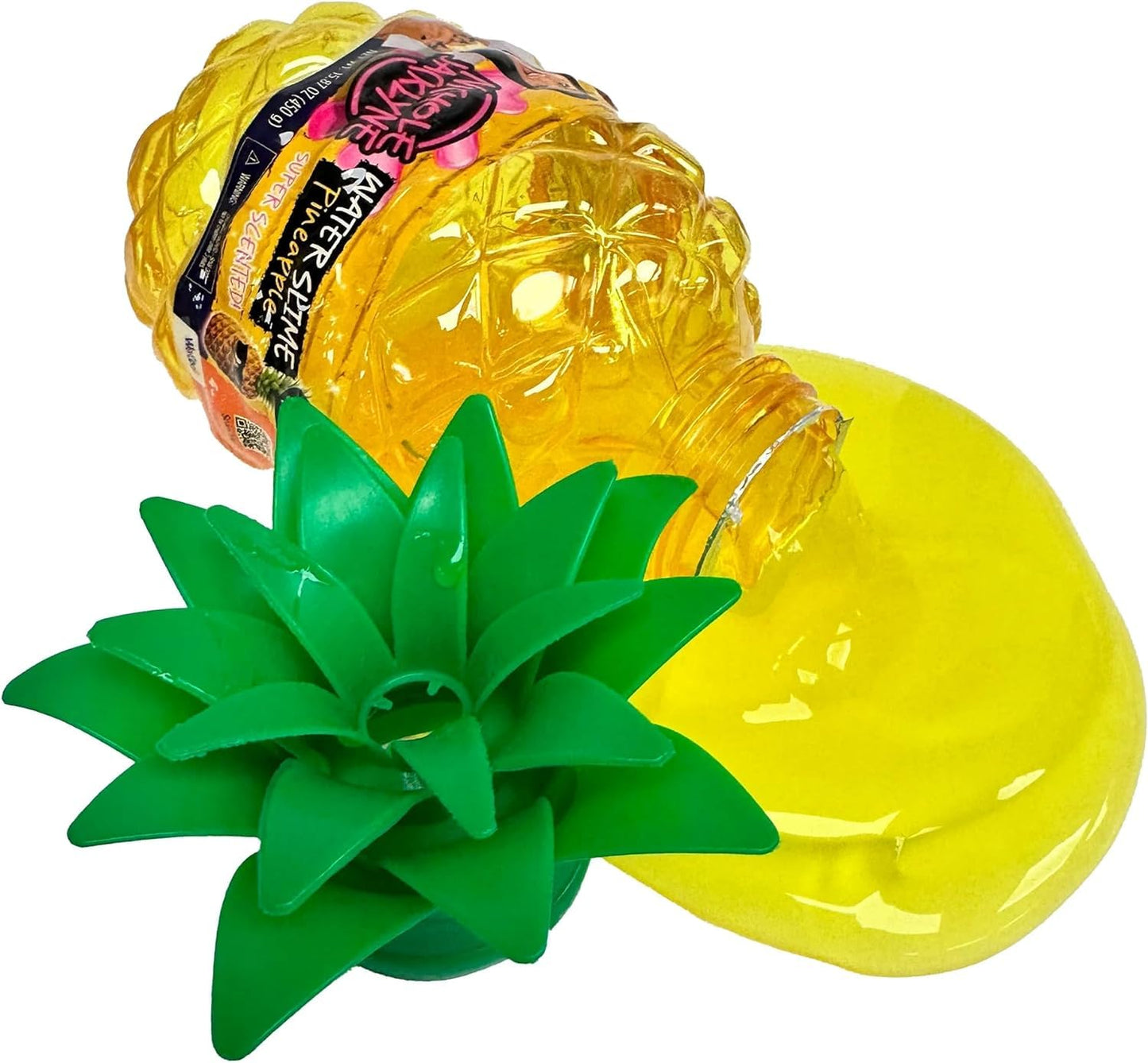 Nichole Jacklyne Pineapple Scented Yellow Water Slime Kids Toy, Non-Sticky Sensory Gift for Boys and Girls, Stress Relief Slime