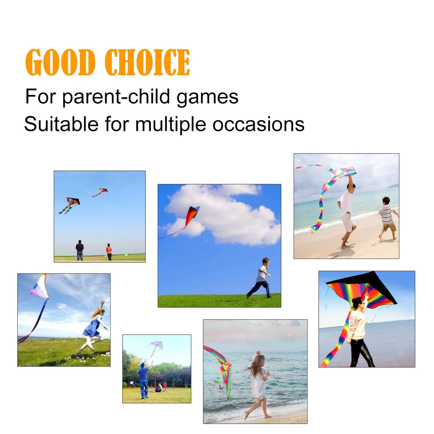 Dingbear 1Pcs Simple Flying Kite, Elephant Kite, Suitable For Children, Outdoor Games And Beach Park Activities