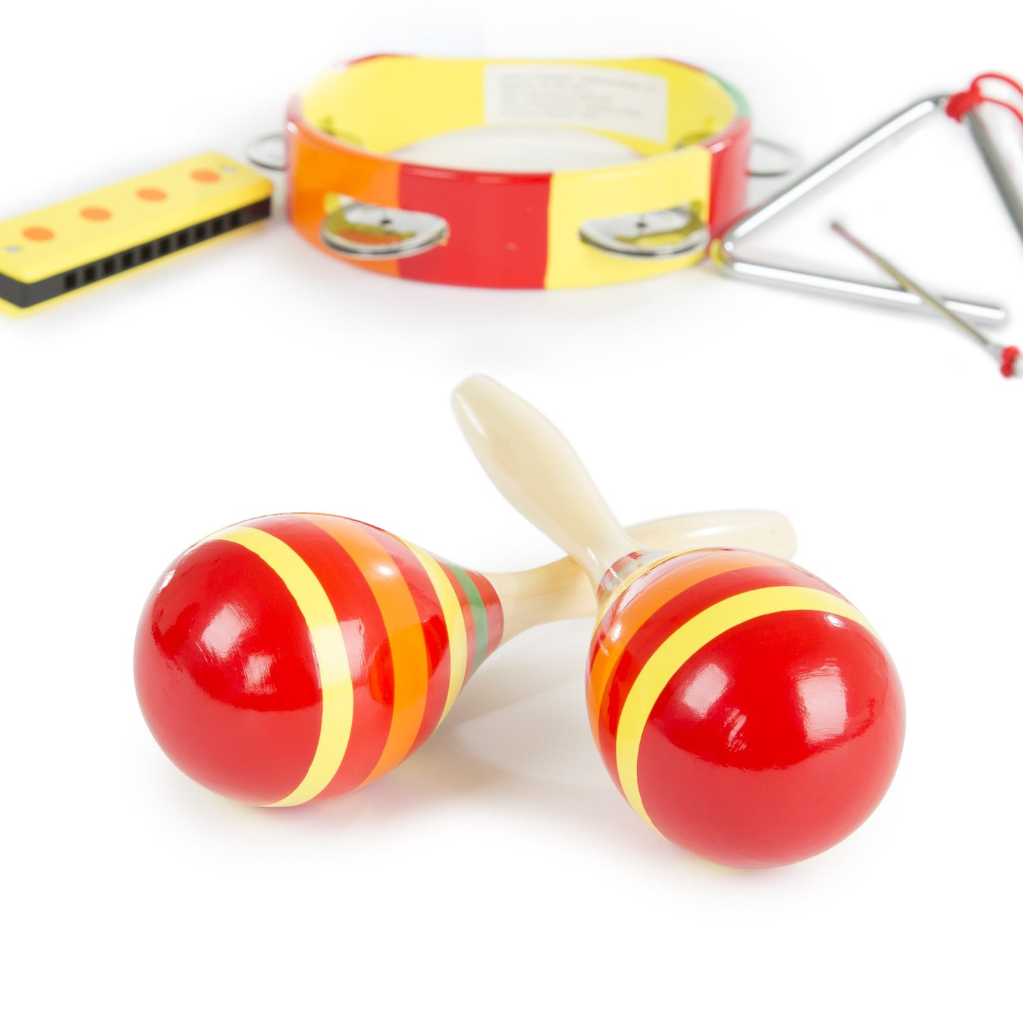 Hey! Play! Childrens Toy Snare Marching Drum, Double-Sided With Adjustable Neck Strap And Two Wood Drum Sticks- Music Fun For Ki