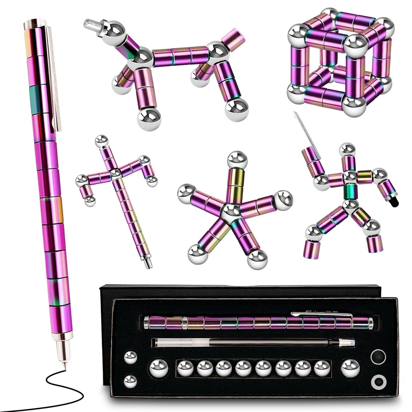 Fidget Pen Gift For Teen Boys - Magnetic Pen Cool Birthday Gifts For 10 11 12 13 14 15 16 17 18 Year Old Girls - Popular Gifts F