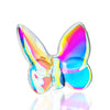 Kanpura Ab Coating Crystal Flying Butterfly Figurine Collectible,Glass Butterfly Ornament,Crystal Butterfly For Wedding Christmas Party Decor