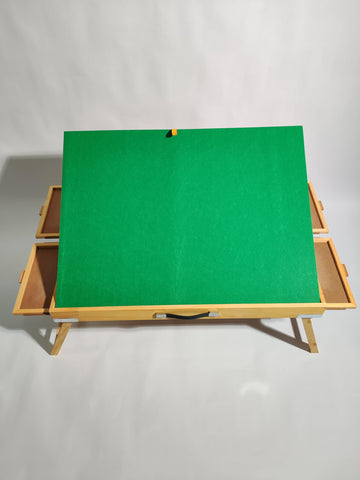 ALL4JIG 1500PCS Portable Puzzle Table with Legs, 25''x34''Adjustable Jigsaw Wooden Puzzle Board with 4 Drawers & Cover Birthday