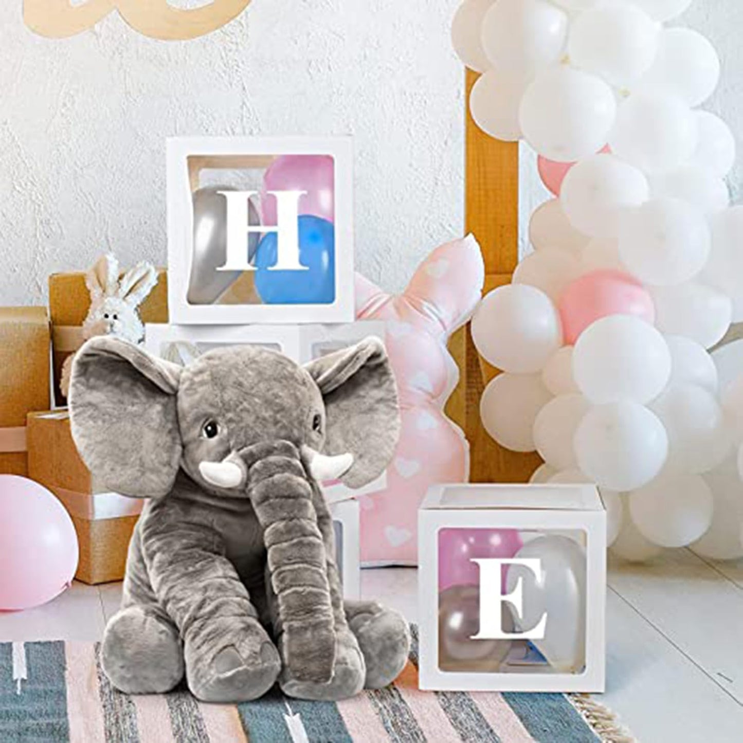 Homily Stuffed Elephant Plush Animal Toy 24 Inch