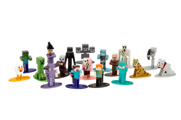 Minecraft 1.65'' Nano Metalfigs 18-Pack Die-Cast Figures, Toys For Kids And Adults(Wave 12)