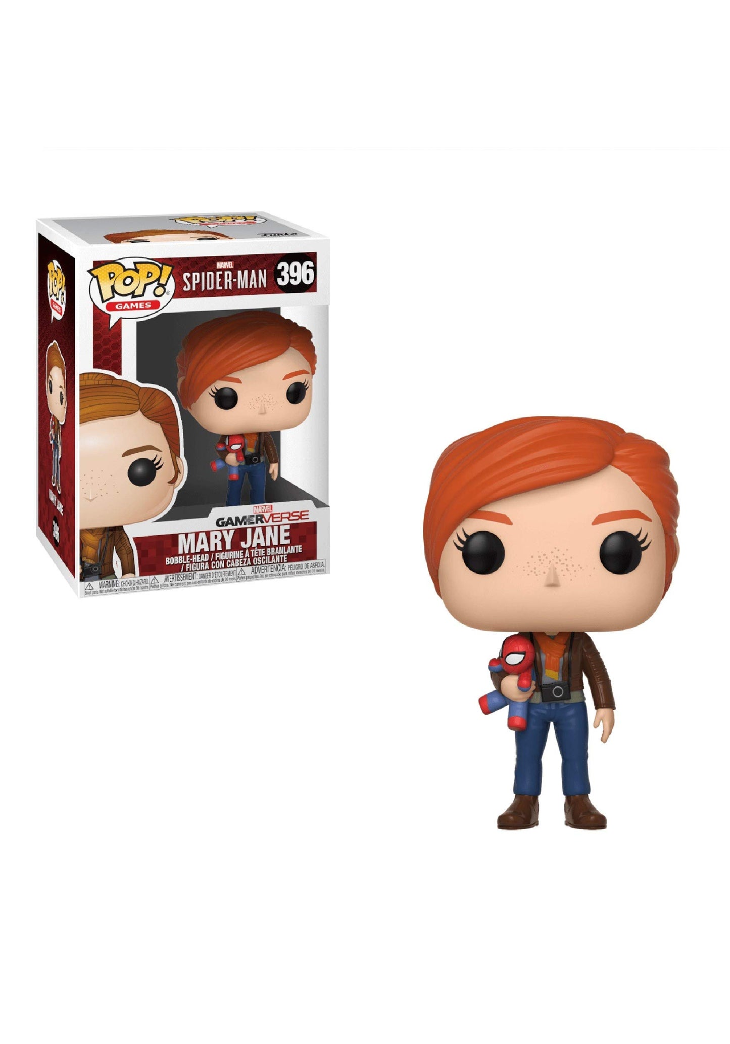 Funko Pop Marvel Games: Spider-Man Video Game - Mary Jane Collectible Figure, Multicolor
