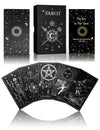 Wjpc Silver Foil Tarot Cards With Guide Book Set&Gift Box For Beginner& Expert. Original Design Tarot Decks, Tarot Cards Decks