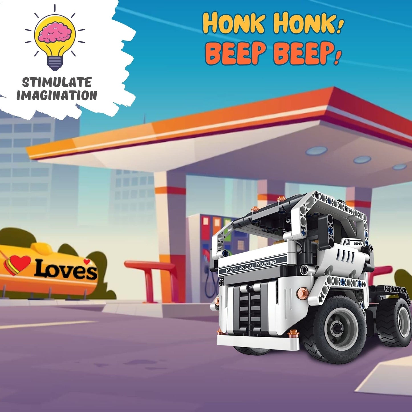 Remote Control Truck For Boys 8-12 Building Blocks Set Build Your Own Rc Semi Truck Toy A Fun Engineering Kit Stem Building Toy