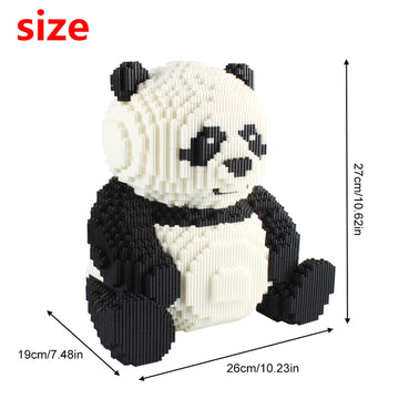 Larcele Panda Micro Building Blocks Animal Mini Building Toy Bricks, 7812 Pieces Kljm-02(Model 2843)