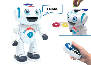LEXiBOOK - Powerman Master Interactive Toy Robot That Reads in The Mind Toy for Kids Dancing Plays Music Animal Quiz STEM Progra