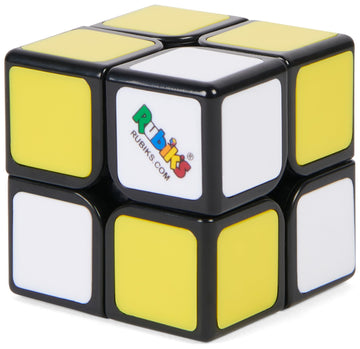 Rubik's 2x2 Beginner Cube - 3D Puzzle Game, Stress Relief Fidget Toy, Mini Size, Plastic, Model 6064561, Travel Game for Ages 7+
