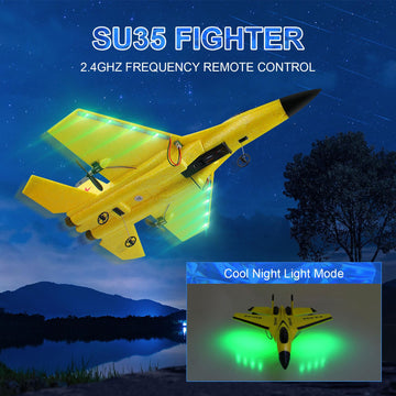 Rc Airplane 2Ch Rc Plane Ready To Fly 2.4Ghz Remote Control Plane Su35 Rc Jet Easy To Fly Airplane Toys For Boys Gift For Kids B