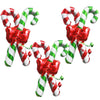 Hadckja Candy Cane Balloons Christmas Balloons Candy Cane Foil Balloons For Christmas-Themed Party Birthday Party Supplies Decor