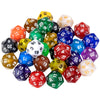 30 Pieces 20 Sided Polyhedral Dice Set 22 Colors 20 Sides Dice Assortment for Dungeons and Dragons RPG MTG Table Games Come with